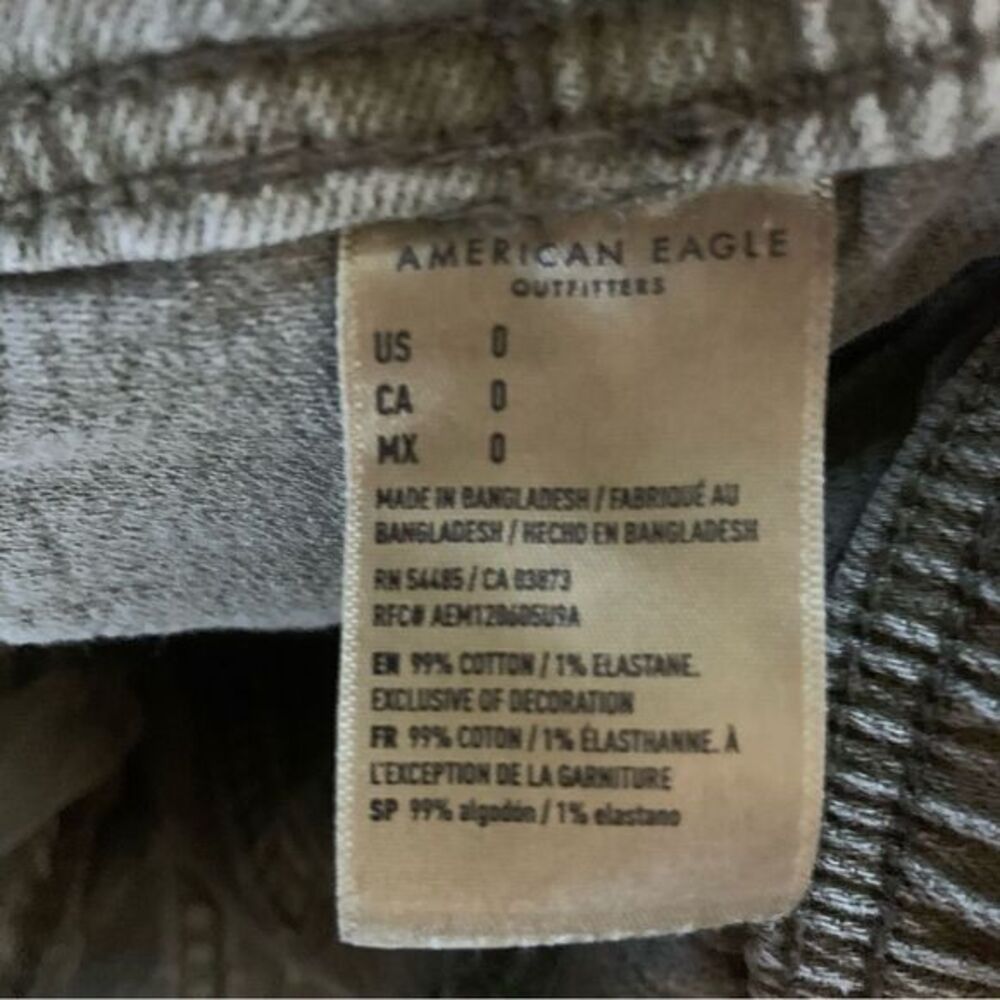 AMERICAN EAGLE‎ Women’s Tomgirl Olive Green Drawstring Cuffed Shorts Size 0 - Picture 11 of 14